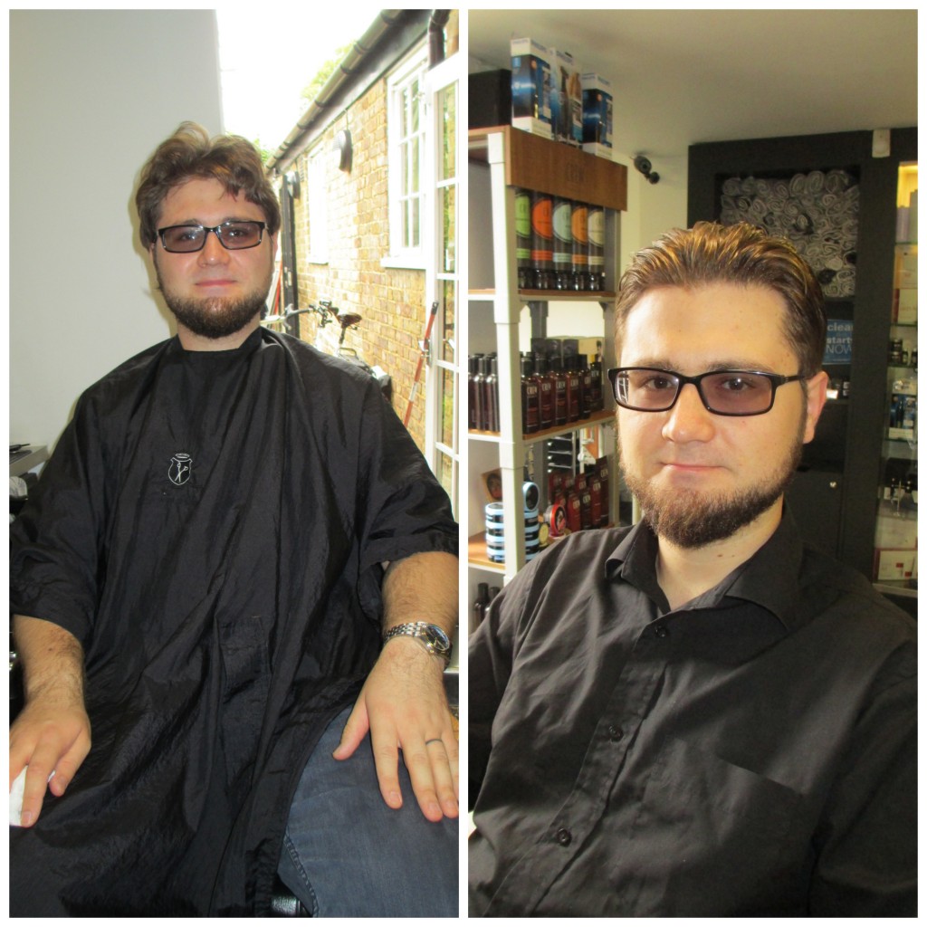 haircut before after