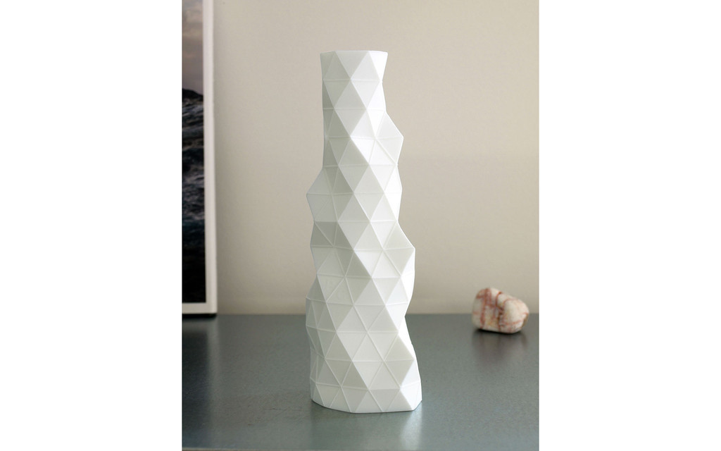 Faceture bud vase candleholder