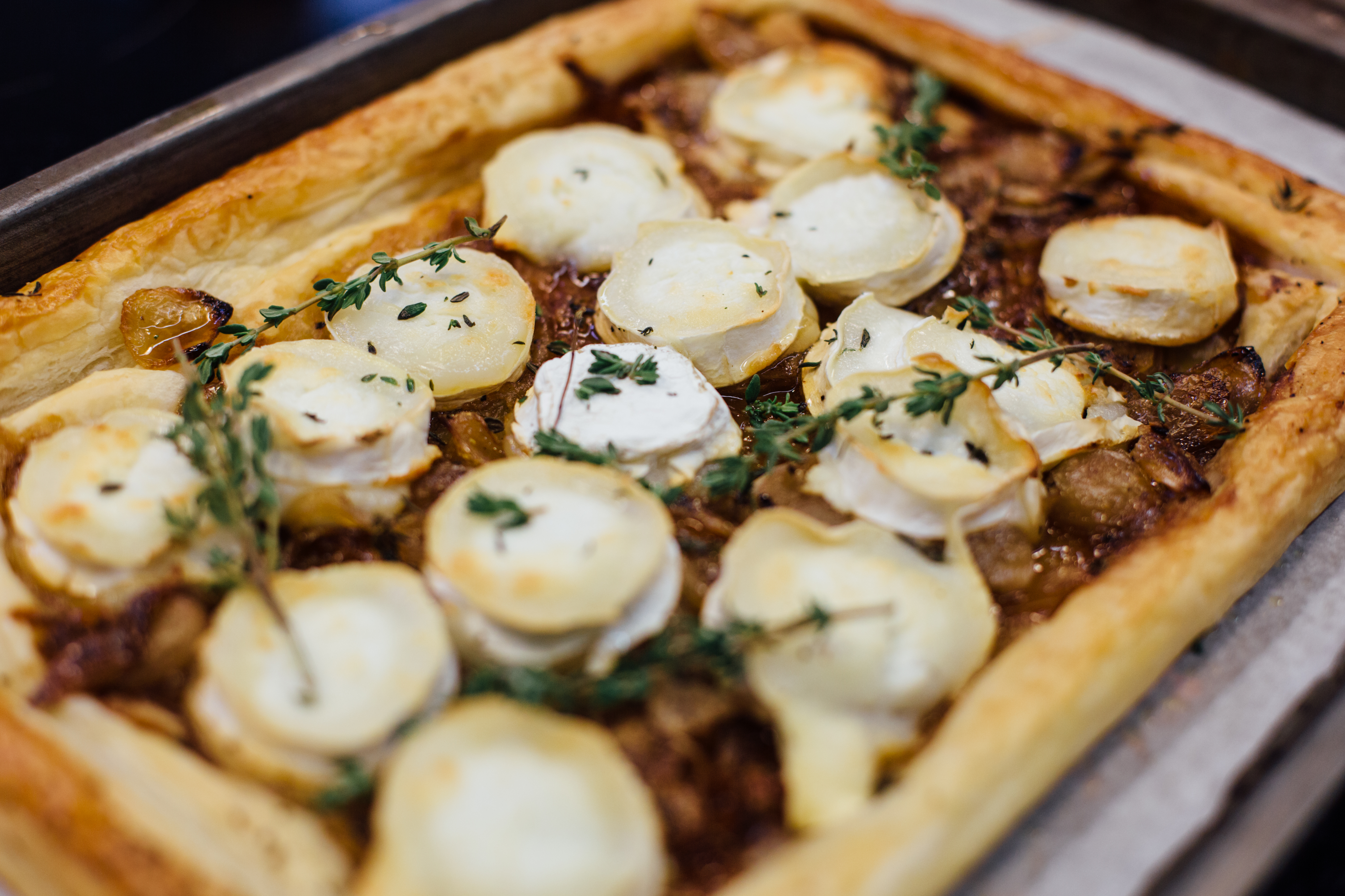 Goat's Cheese and Caramelised Onion Tart