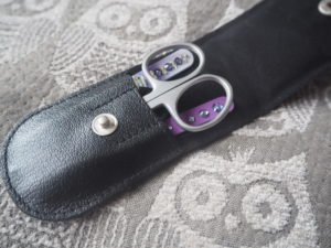 German 3-piece women's manicure set in leather case