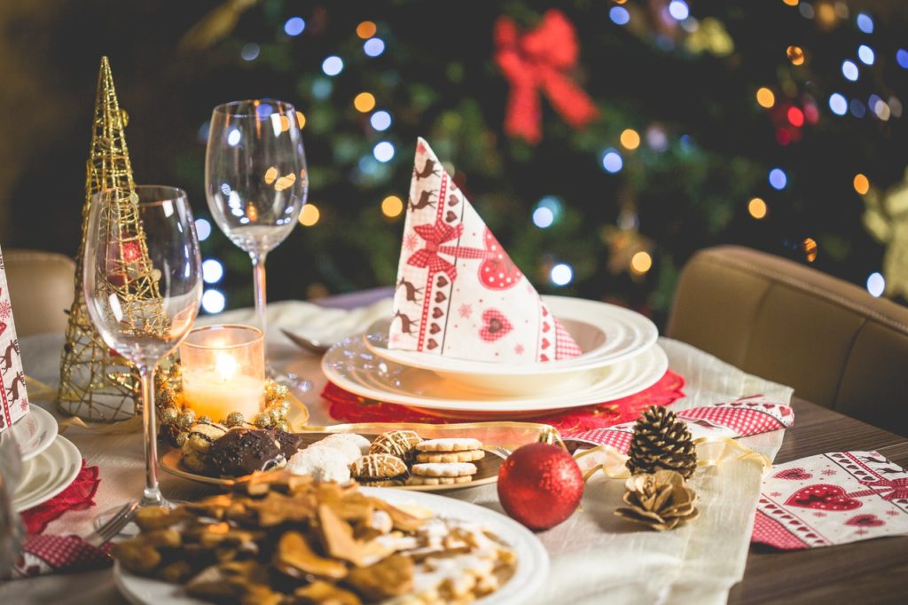 Christmas table setting