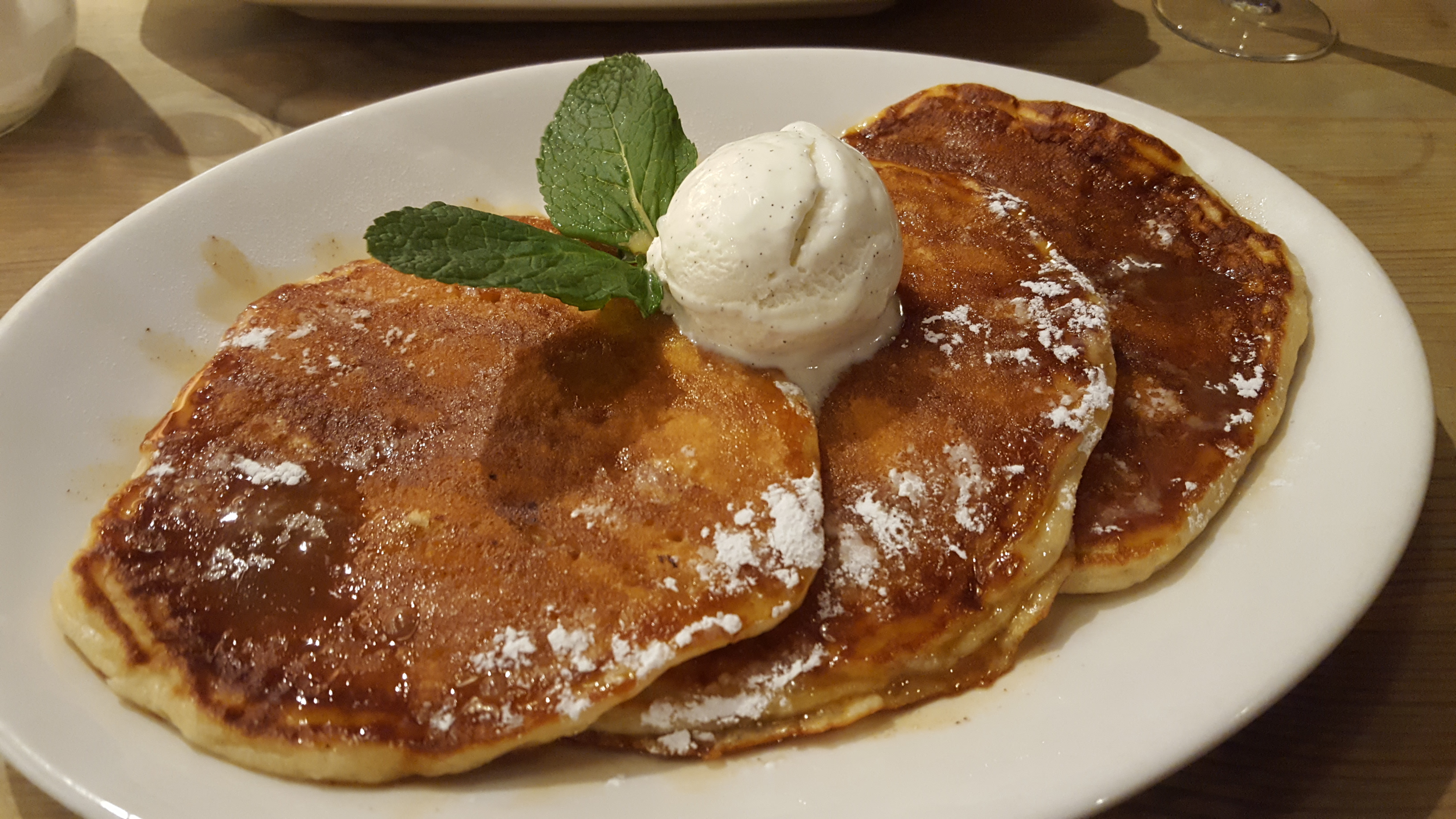 Bill's salted caramel pancakes