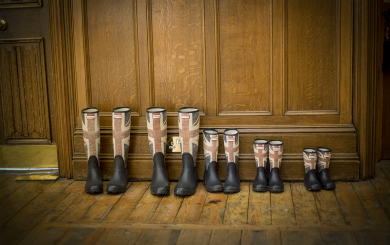 Family of welly boots